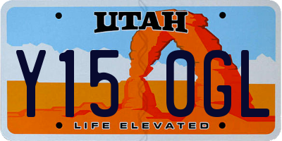 UT license plate Y150GL