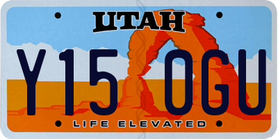 UT license plate Y150GU