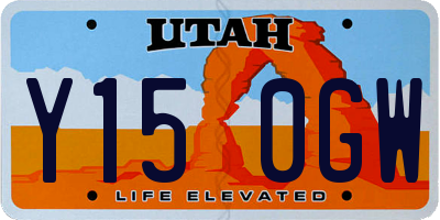 UT license plate Y150GW