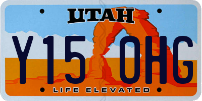 UT license plate Y150HG