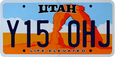 UT license plate Y150HJ