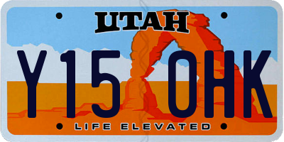 UT license plate Y150HK