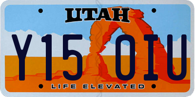 UT license plate Y150IU