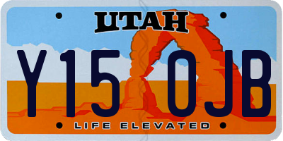 UT license plate Y150JB