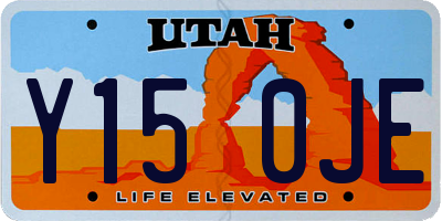 UT license plate Y150JE