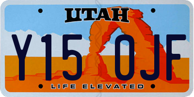 UT license plate Y150JF