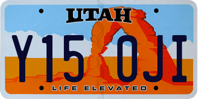 UT license plate Y150JI