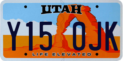 UT license plate Y150JK