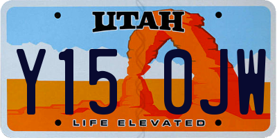 UT license plate Y150JW