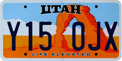 UT license plate Y150JX