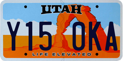 UT license plate Y150KA