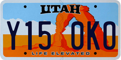 UT license plate Y150KO