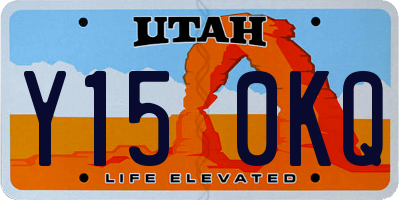 UT license plate Y150KQ