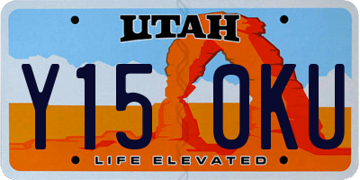 UT license plate Y150KU