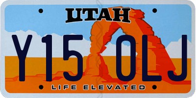 UT license plate Y150LJ
