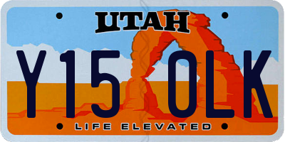 UT license plate Y150LK