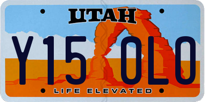 UT license plate Y150LO