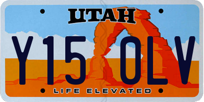 UT license plate Y150LV