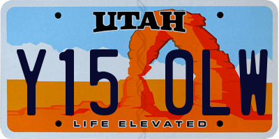 UT license plate Y150LW