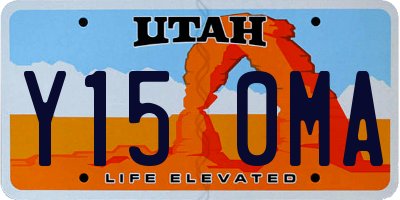 UT license plate Y150MA