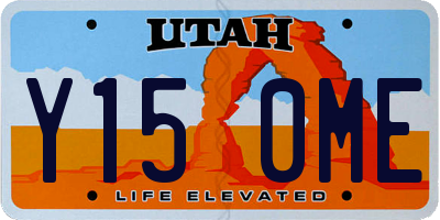 UT license plate Y150ME