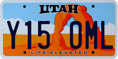 UT license plate Y150ML