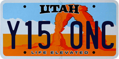 UT license plate Y150NC