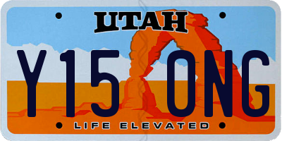UT license plate Y150NG