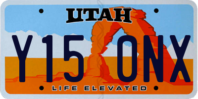 UT license plate Y150NX