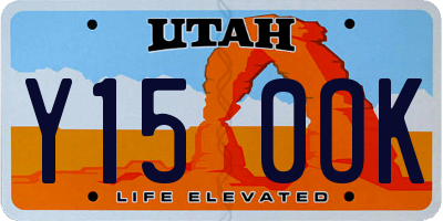 UT license plate Y150OK