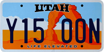 UT license plate Y150ON