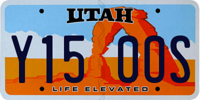 UT license plate Y150OS