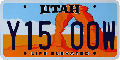 UT license plate Y150OW