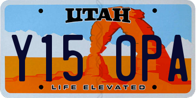 UT license plate Y150PA