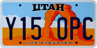 UT license plate Y150PC