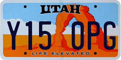 UT license plate Y150PG