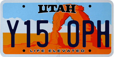 UT license plate Y150PH