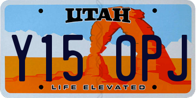 UT license plate Y150PJ