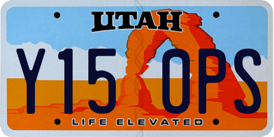 UT license plate Y150PS