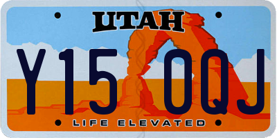 UT license plate Y150QJ