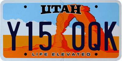 UT license plate Y150QK