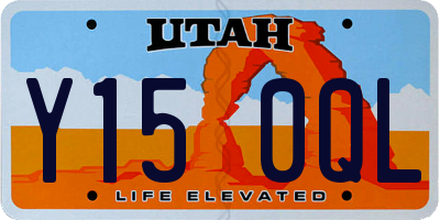 UT license plate Y150QL
