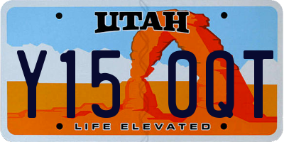 UT license plate Y150QT