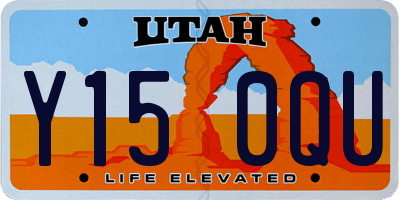 UT license plate Y150QU