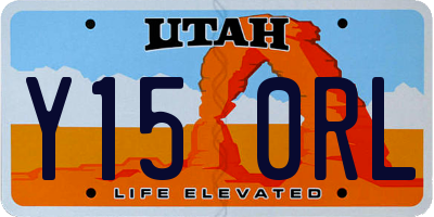 UT license plate Y150RL