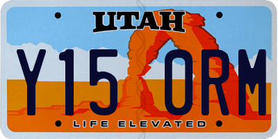 UT license plate Y150RM