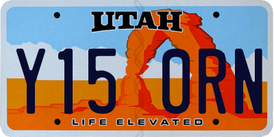UT license plate Y150RN