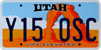 UT license plate Y150SC