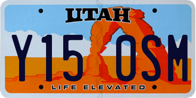 UT license plate Y150SM