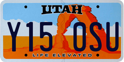 UT license plate Y150SU